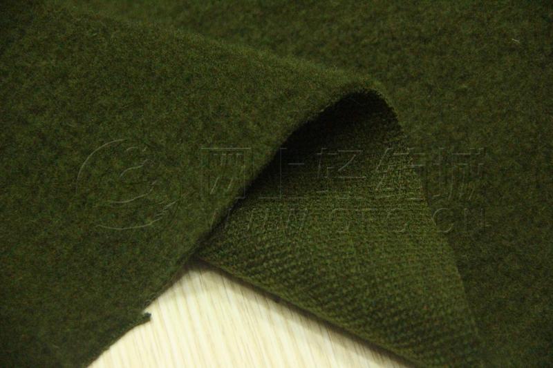 天鹅绒面料 10%毛90%化纤针织染色女装服装面料 现货