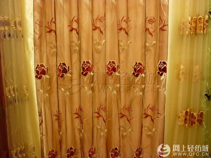 贴布绣窗帘厂家批发直销/供应价格 -全球纺织网
