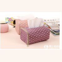 韩国波点纸巾盒欧式创意纸巾抽布艺抽纸盒