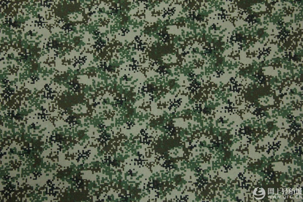 格子迷彩工作服面料