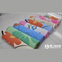  Korean version garden flowers and plants cotton coil process Various styles of floor mat/bathroom mat