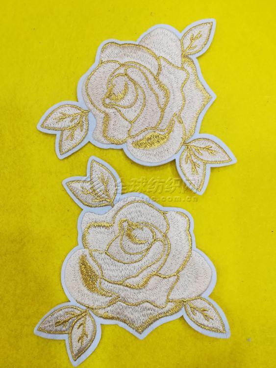 刺绣花图案贴衣服补丁贴diy服装辅料裤子修补破洞贴花布贴