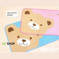  Korean version teddy bear floor mat cotton coil technology water absorption anti-skid door mat/anti-skid mat/bathroom mat