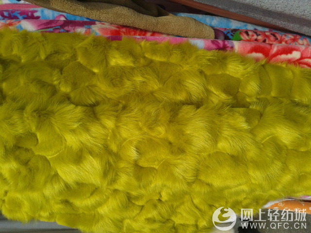 剪花扭花压花貂毛人造毛 全球纺织网