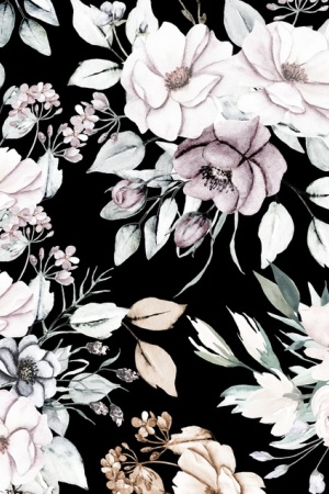 春夏花型印花线条花卉手绘花卉水彩花卉 全球纺织网