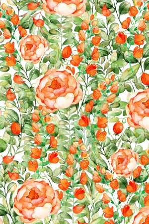 田园春夏花型小清新小碎花蔓藤 全球纺织网