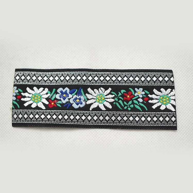 diy舞台服装辅料刺绣彩带 复古民族风提花织带 服装贴边辅料