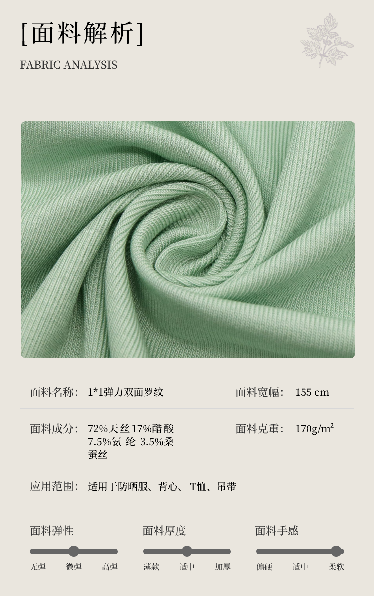 1*1彈力雙面羅紋布