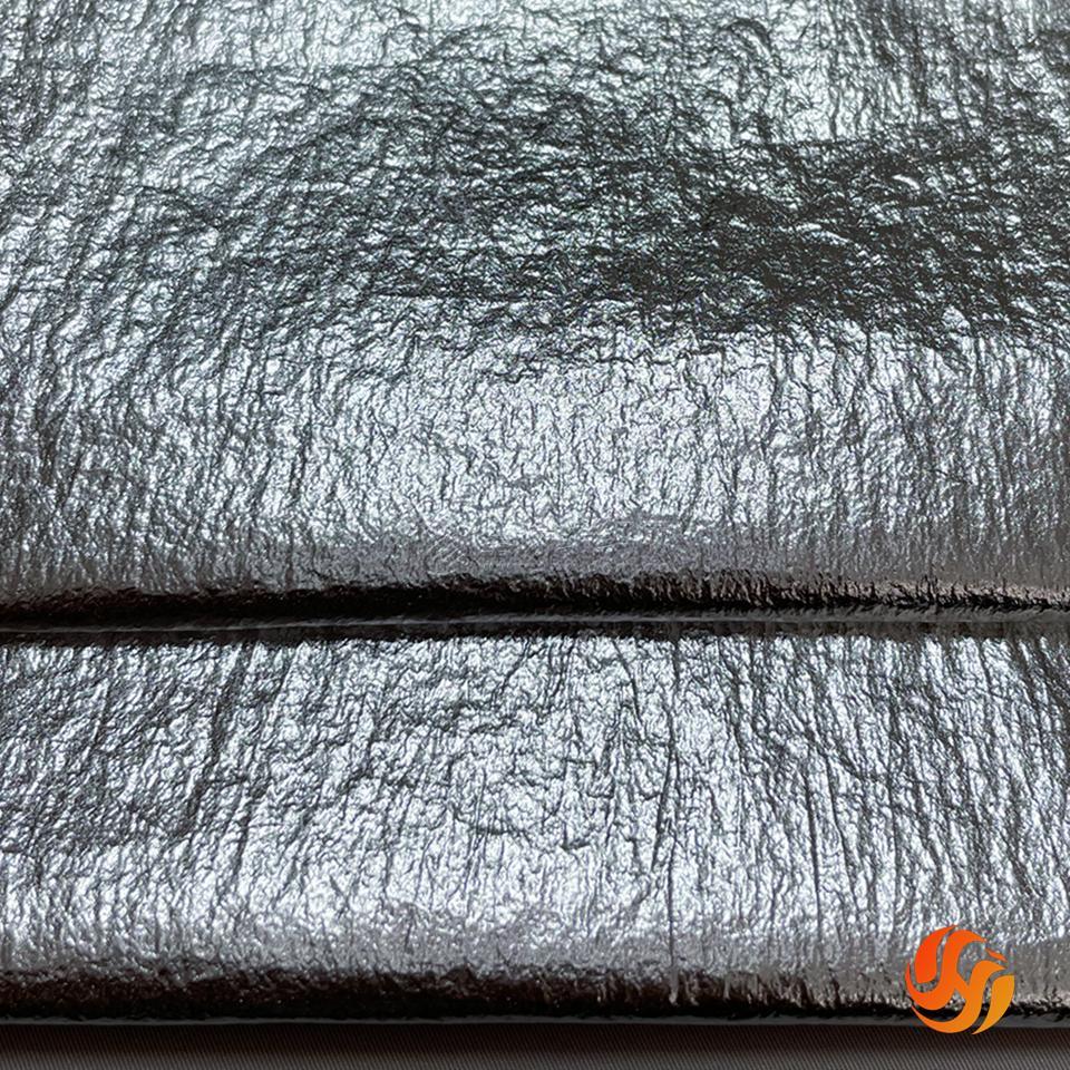 20d起皱尼丝纺烫银40gsm羽绒服棉衣大衣防寒服面料