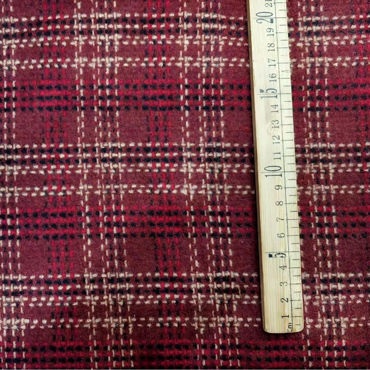 粗紡格子呢面料