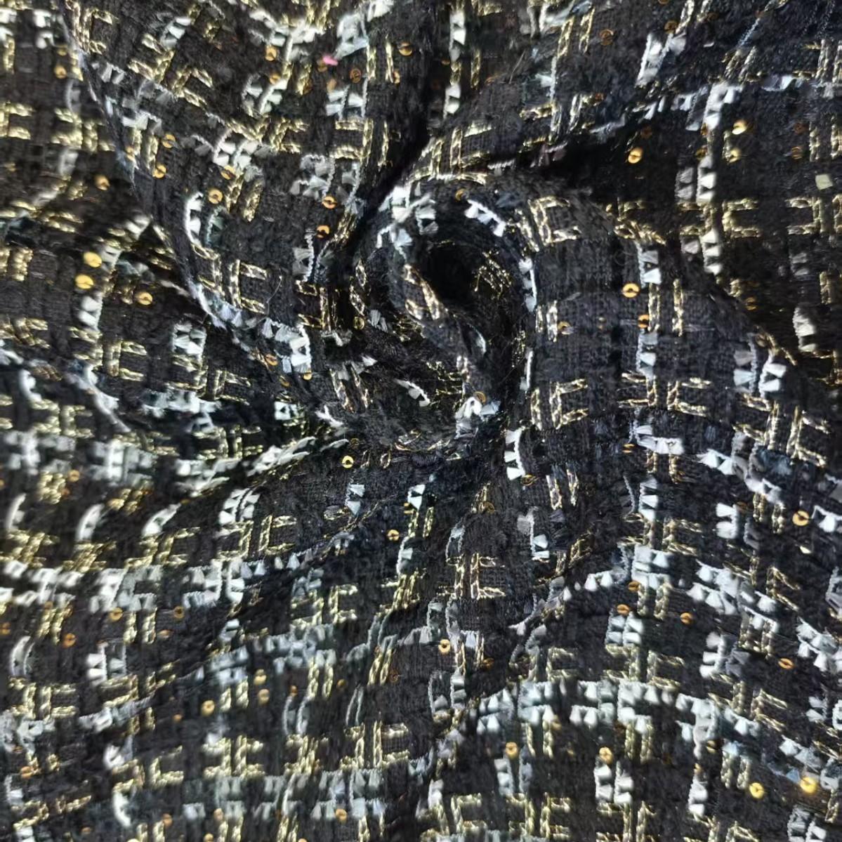 小香風(fēng)粗紡面料