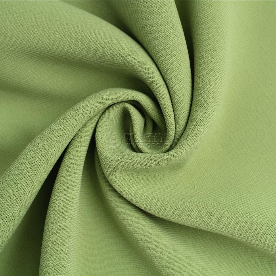 双层复合丝面料245g 梭织涤纶弹力染色布 加厚西装外套裙装面料