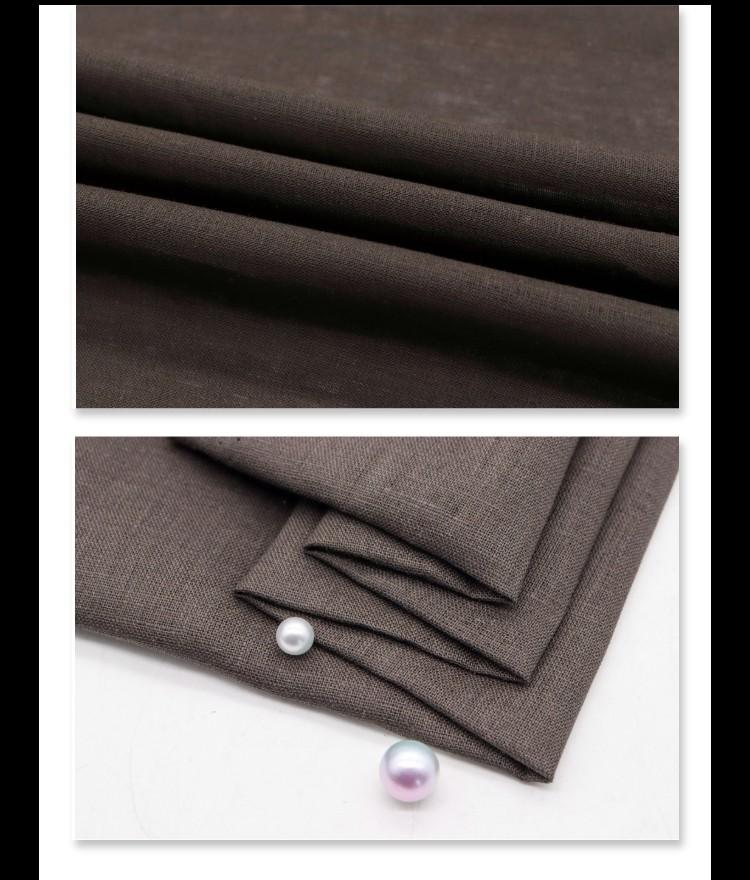 現貨純亞麻布料 145克春夏薄透氣漢服連衣裙襯衫褲子新中式面料亞麻面料