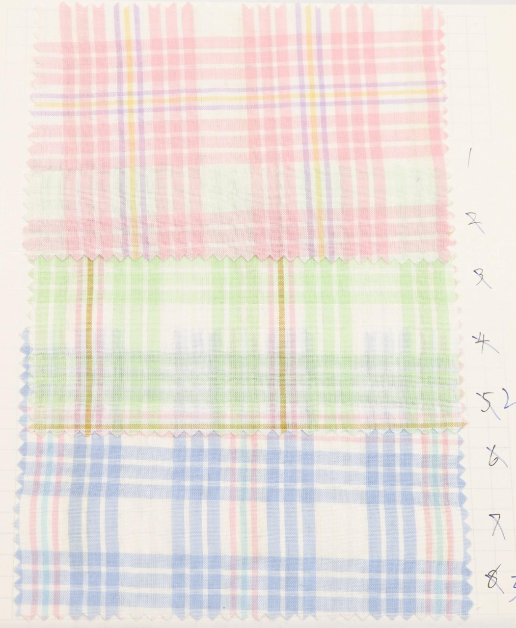 全棉色織布