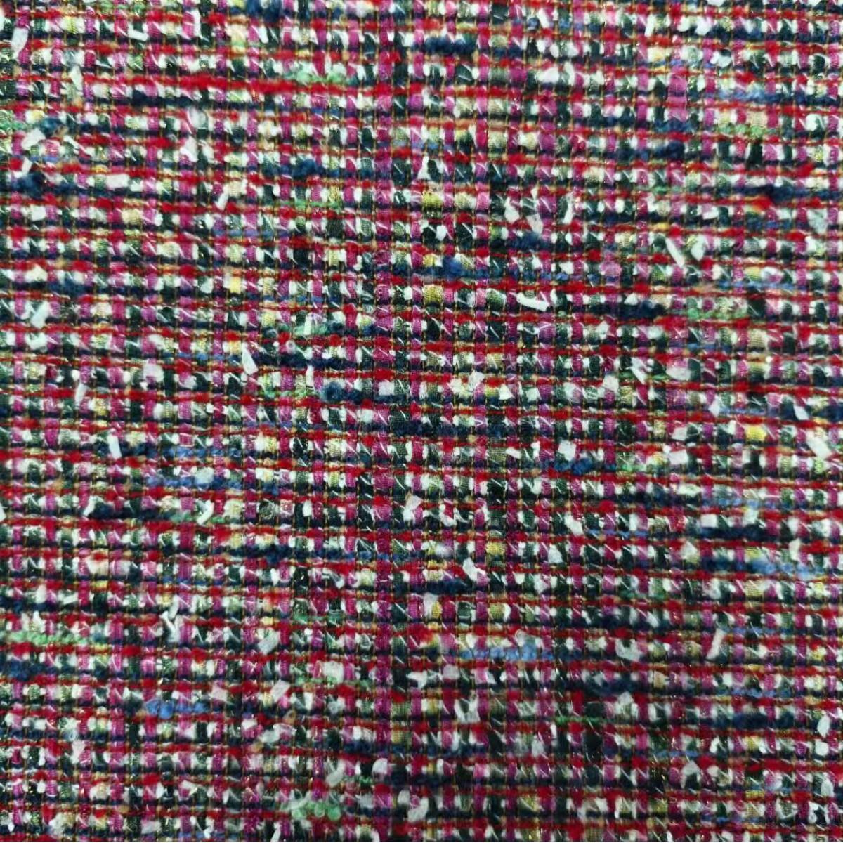 紅色小香風(fēng)面料